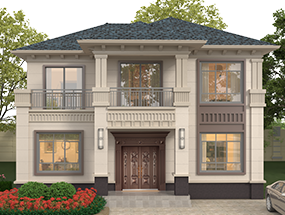 12×10.1米 兩層新中式別墅  占地128平 編號(hào)：2098