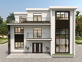 13.2×11米 三層現(xiàn)代風(fēng)別墅  占地145平方 編號 0617